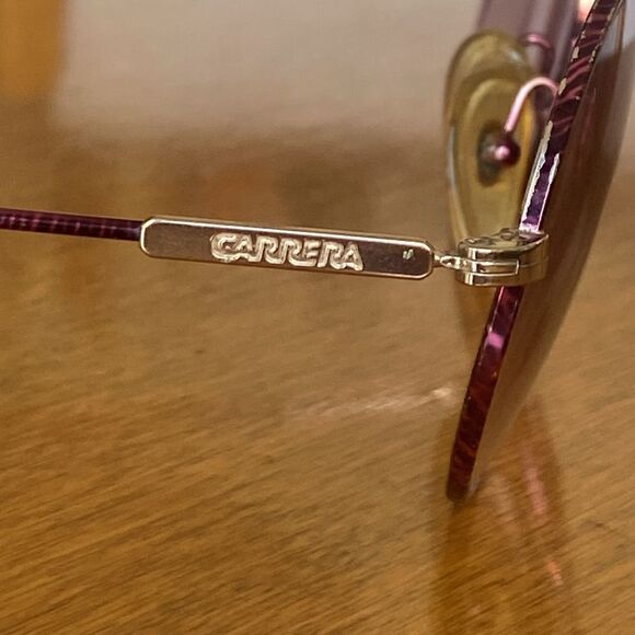 CARRERA 5464 81 Red Stripe Frame Red Lens Round Aviator Sunglasses 55-17-140 main image 7